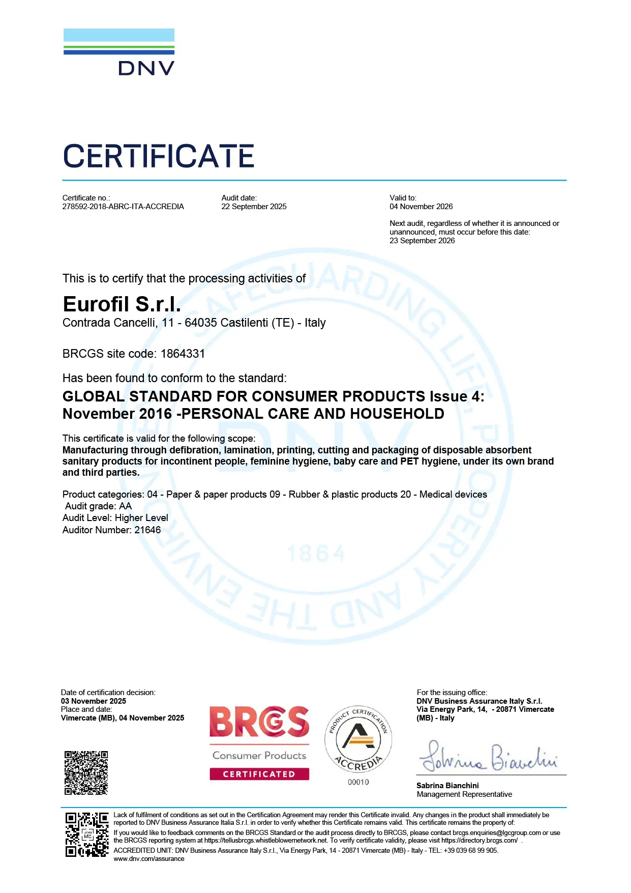 certificato-ifs